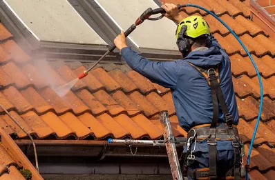 Démoussage et hydrofuge de toiture à Monblanc